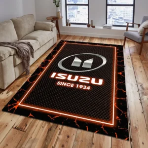Isuzu Teppich, Teppich Wohnzimmer Für Isuzu Lovers CAR15003142513 - Orange