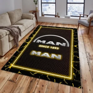 Man Truck Teppich, Teppich Wohnzimmer Für Man Truck Lovers CAR15003142520 - Gelb