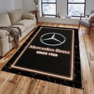 Mercedes Benz Teppich, Teppich Wohnzimmer Für Mercedes Benz Lovers CAR15003142521 - Braun