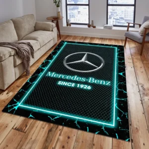 Mercedes Benz Teppich, Teppich Wohnzimmer Für Mercedes Benz Lovers CAR15003142521 - Cyan