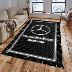 Mercedes Benz Teppich, Teppich Wohnzimmer Für Mercedes Benz Lovers CAR15003142521 - Grau