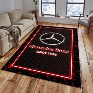 Mercedes Benz Teppich, Teppich Wohnzimmer Für Mercedes Benz Lovers CAR15003142521 - Rot