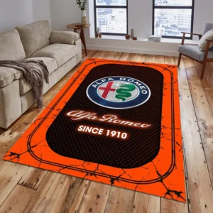 Alfa Romeo Teppich, Teppich Wohnzimmer Für Alfa Romeo Fan CAR15203142500 - Orange