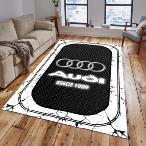 Audi Teppich, Teppich Wohnzimmer Für Audi Fan CAR15203142502 - Weiß