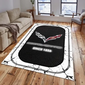 Corvette C7 Teppich, Teppich Wohnzimmer Für Corvette C7 Fan CAR15203142517 - Weiß