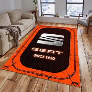 Seat Teppich, Teppich Wohnzimmer Für Seat Fan CAR15203142573 - Orange