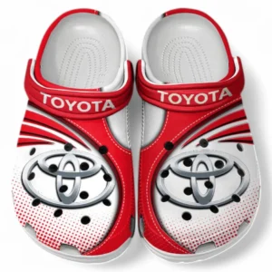 Toyota Crocs Sandalen für Herren Damen, Geschenk für Toyota Fan CAR181031525691 - Rot
