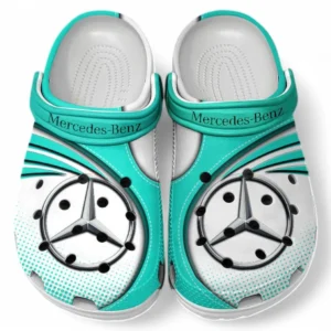 Mercedes Benz Crocs Sandalen für Herren Damen, Geschenk für Mercedes Benz Fan CAR181031525692 - Cyan