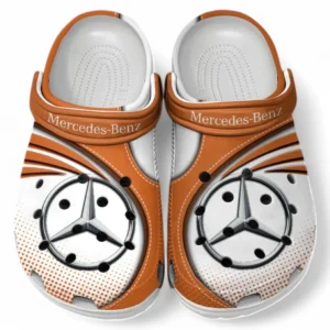 Mercedes Benz Crocs Sandalen für Herren Damen, Geschenk für Mercedes Benz Fan CAR181031525692 - Orange