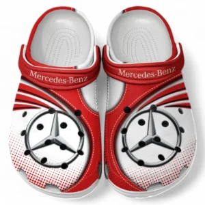 Mercedes Benz Crocs Sandalen für Herren Damen, Geschenk für Mercedes Benz Fan CAR181031525692 - Rot