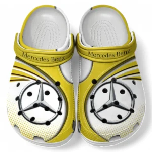 Mercedes Benz Crocs Sandalen für Herren Damen, Geschenk für Mercedes Benz Fan CAR181031525692 - Gelb