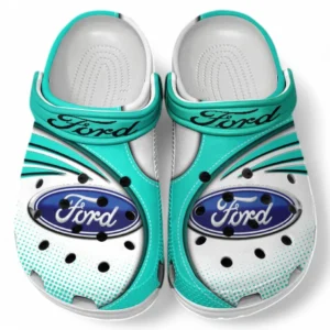 Ford Crocs Sandalen für Herren Damen, Geschenk für Ford Fan CAR181031525693 - Cyan