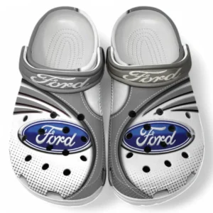 Ford Crocs Sandalen für Herren Damen, Geschenk für Ford Fan CAR181031525693 - Grau