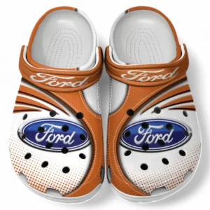 Ford Crocs Sandalen für Herren Damen, Geschenk für Ford Fan CAR181031525693 - Orange