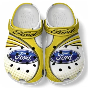 Ford Crocs Sandalen für Herren Damen, Geschenk für Ford Fan CAR181031525693 - Gelb