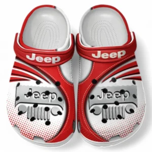 Jeep Crocs Sandalen für Herren Damen, Geschenk für Jeep Fan CAR181031525694 - Rot