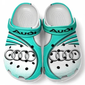 Audi Crocs Sandalen für Herren Damen, Geschenk für Audi Fan CAR181031525697 - Cyan