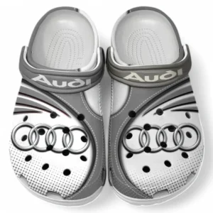Audi Crocs Sandalen für Herren Damen, Geschenk für Audi Fan CAR181031525697 - Grau