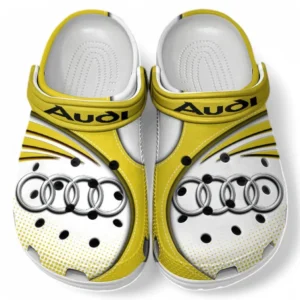 Audi Crocs Sandalen für Herren Damen, Geschenk für Audi Fan CAR181031525697 - Gelb
