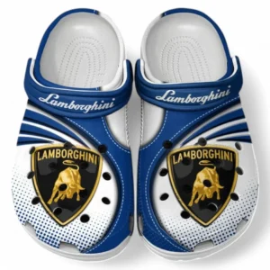 Lamborghini Crocs Sandalen für Herren Damen, Geschenk für Lamborghini Fan CAR181031525698 - Blau