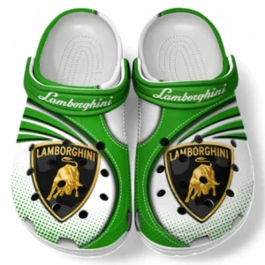 Lamborghini Crocs Sandalen für Herren Damen, Geschenk für Lamborghini Fan CAR181031525698 - Grün