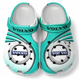 Volvo Crocs Sandalen für Herren Damen, Geschenk für Volvo Fan CAR181031525699 - Cyan