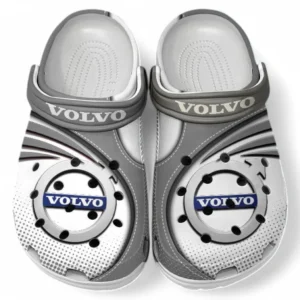 Volvo Crocs Sandalen für Herren Damen, Geschenk für Volvo Fan CAR181031525699 - Grau