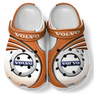 Volvo Crocs Sandalen für Herren Damen, Geschenk für Volvo Fan CAR181031525699 - Orange