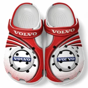 Volvo Crocs Sandalen für Herren Damen, Geschenk für Volvo Fan CAR181031525699 - Rot