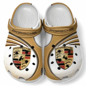 Porsche Crocs Sandalen für Herren Damen, Geschenk für Porsche Fan CAR181031525700 - Braun