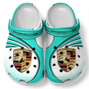 Porsche Crocs Sandalen für Herren Damen, Geschenk für Porsche Fan CAR181031525700 - Cyan