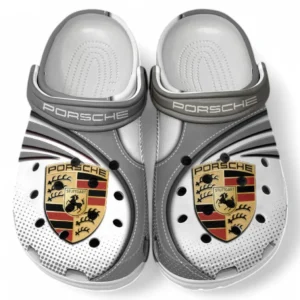 Porsche Crocs Sandalen für Herren Damen, Geschenk für Porsche Fan CAR181031525700 - Grau