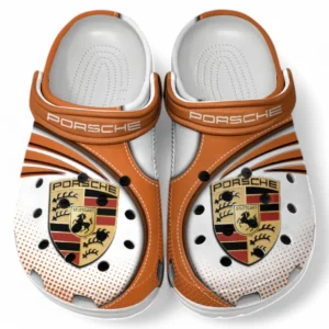 Porsche Crocs Sandalen für Herren Damen, Geschenk für Porsche Fan CAR181031525700 - Orange