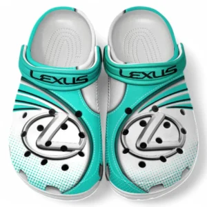 Lexus Crocs Sandalen für Herren Damen, Geschenk für Lexus Fan CAR181031525701 - Cyan
