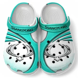 SsangYong Motor Crocs Sandalen für Herren Damen, Geschenk für SsangYong Motor Fan CAR181031525702 - Cyan