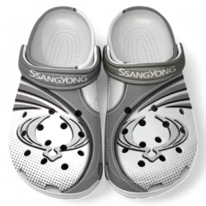 SsangYong Motor Crocs Sandalen für Herren Damen, Geschenk für SsangYong Motor Fan CAR181031525702 - Grau
