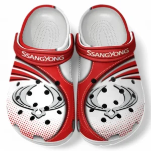 SsangYong Motor Crocs Sandalen für Herren Damen, Geschenk für SsangYong Motor Fan CAR181031525702 - Rot