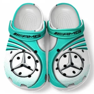 AMG Crocs Sandalen für Herren Damen, Geschenk für AMG Fan CAR181031525748 - Cyan