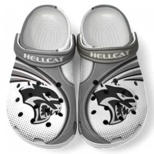 Hellcat Crocs Sandalen für Herren Damen, Geschenk für Hellcat Fan CAR181031525753 - Grau
