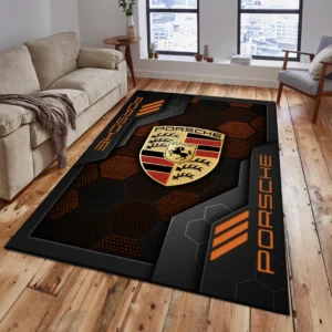 Porsche Teppich, Teppich Wohnzimmer Für Porsche Fan CAR182031525030 - Orange