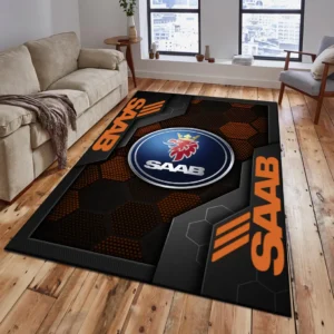 Saab Teppich, Teppich Wohnzimmer Für Saab Fan CAR182031525049 - Orange