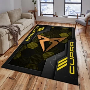 Cupra Teppich, Teppich Wohnzimmer Für Cupra Fan CAR182031525054 - Gelb