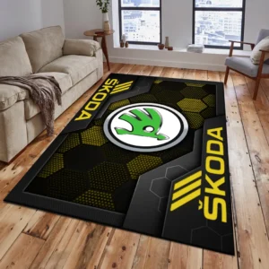 Skoda Teppich, Teppich Wohnzimmer Für Skoda Fan CAR182031525064 - Gelb