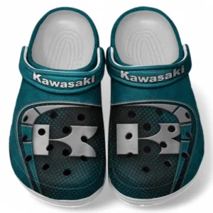 Kawasaki Crocs Clogs Männer Frauen, Geschenk für Kawasaki Fan CAR183031725113 - Cyan