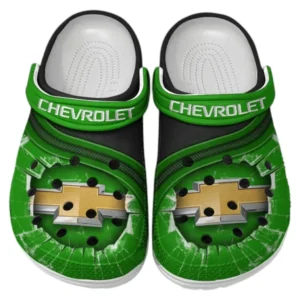 Chevrolet Crocs Clogs Männer Frauen, Geschenk für Chevrolet Fan CAR188032025112 - Grün