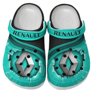 Renault Crocs Clogs Männer Frauen, Geschenk für Renault Fan CAR188032025143 - Cyan