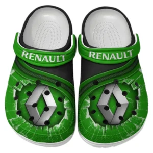 Renault Crocs Clogs Männer Frauen, Geschenk für Renault Fan CAR188032025143 - Grün