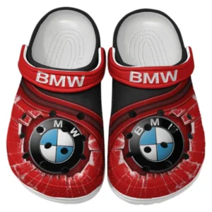 BMW Crocs Clogs Männer Frauen, Geschenk für BMW Fan CAR188032025145 - Rot