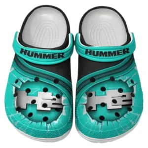 Hummer H2 Crocs Clogs Männer Frauen, Geschenk für Hummer H2 Fan CAR188032025146 - Cyan