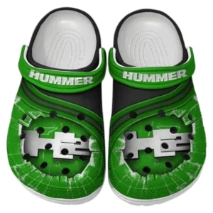 Hummer H2 Crocs Clogs Männer Frauen, Geschenk für Hummer H2 Fan CAR188032025146 - Grün